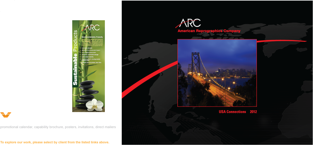 promotional calendar capability brochure invitation